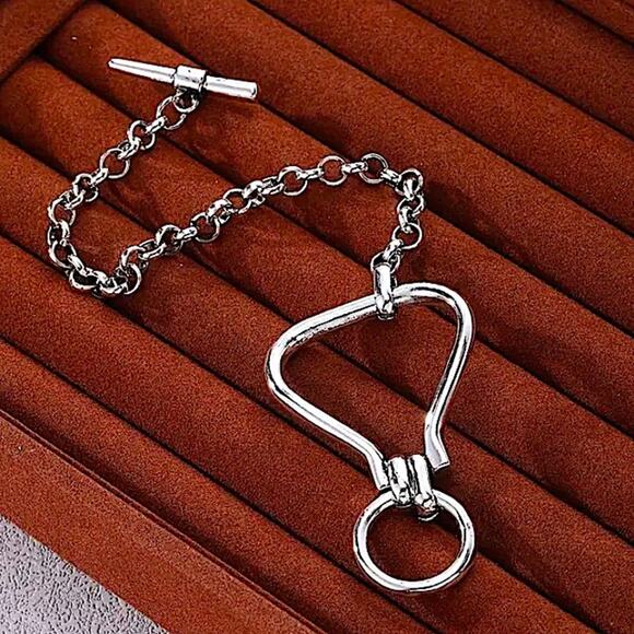 Stainless Steel Wrap Chain Link Bracelet Statement Bracelet Handmade Unique - Picture 8 of 9